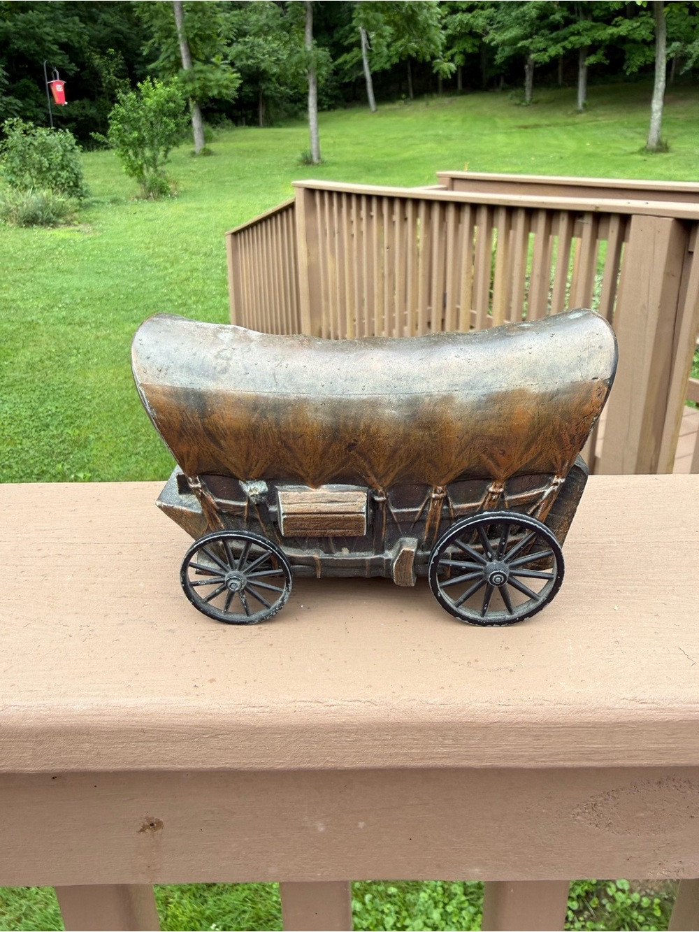 The Hershey National Bank Covered Wagon Metal Coin Bank